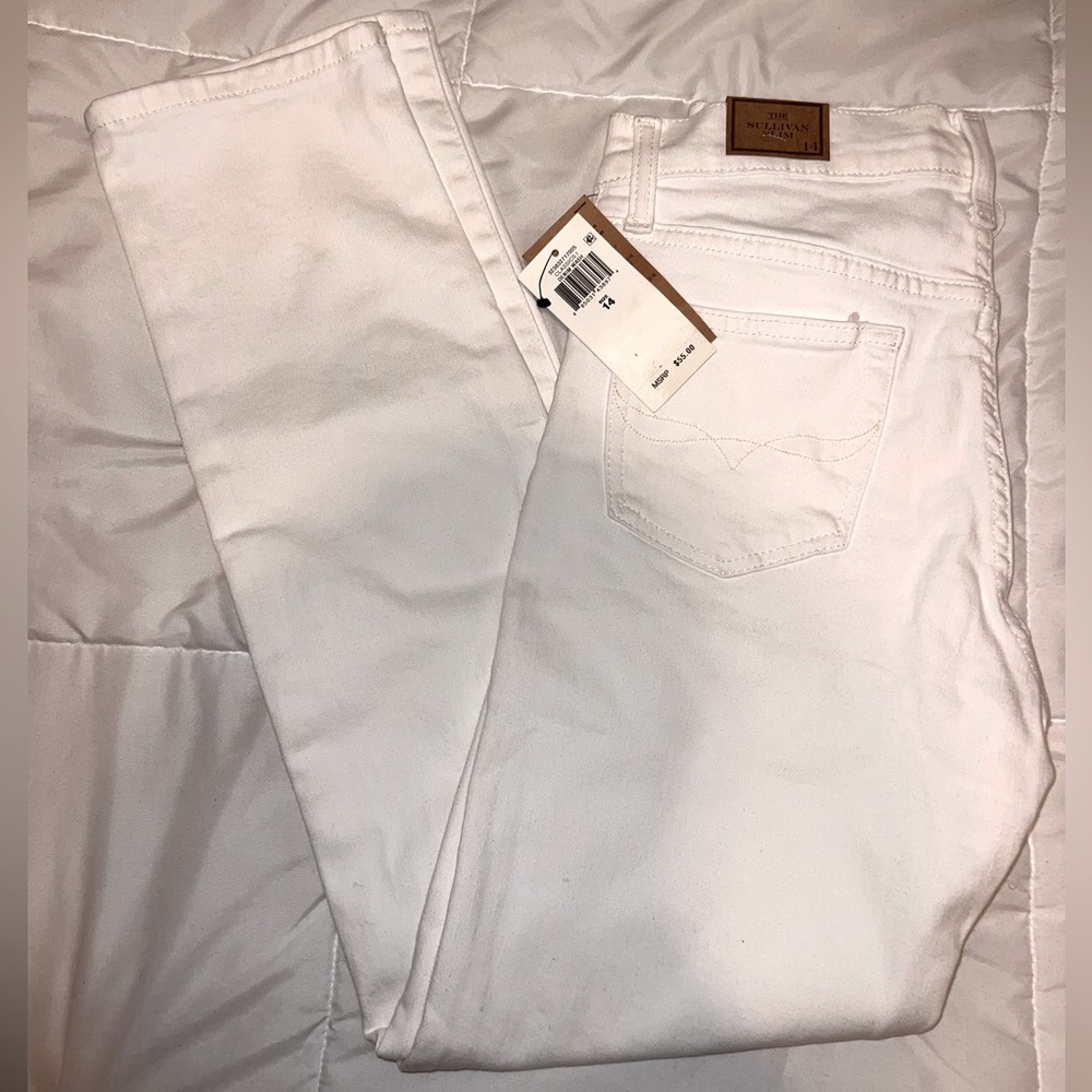 Ralph Lauren Boys white denim jeans.